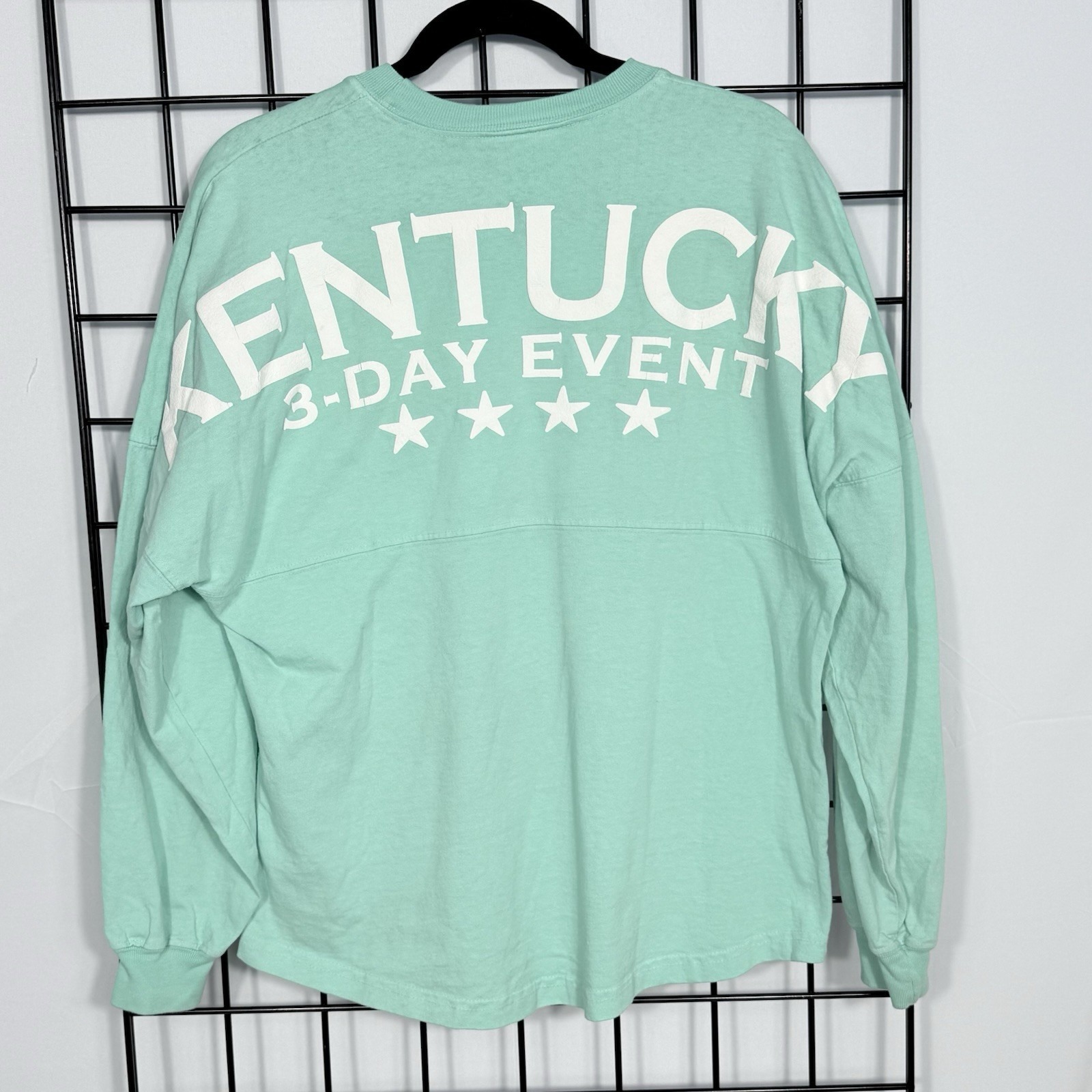 Spirit Jersey Kentucky 3 Day Event Womens S Mint Green Horses Lexington Puff Spirit Jersey Kentucky 3 Day Event Womens S Mint Green Horses Lexington Puff